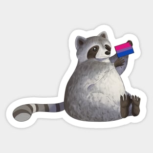 Bisexual Pride Raccoon Sticker